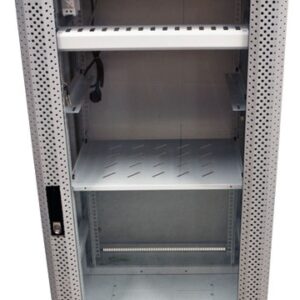 ALLNET 19"Schrank, 42HE, B600/T 900mm, Glastür, Lichtgrau, SNB-Serie,