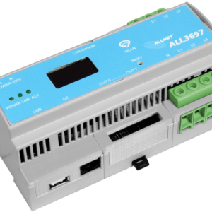 ALLNET MSR Powermeter Zentrale "ALL3697-32A" 32A 3phasig inkl. S0 (opt.) & Induktion & 2 Sensor Ports für IP Gebäude Automation
