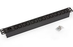 Triton 19"Schrank, zbh. Steckdosenleiste, 14xDosen(C13)->Stecker(C14), ohne Zuleitung,