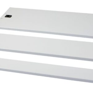 ALLNET 19"zbh. Blindplatte, 1HE, Lichtgrau, zum Einrasten(Werkzeuglos)