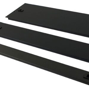 ALLNET 19"zbh. Blindplatte, 2HE, Schwarz, zum Einrasten(Werkzeuglos)