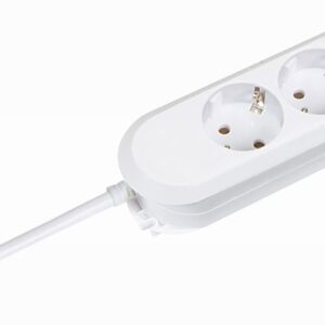 Bachmann Tischsteckdose, 3xDosen(CEE7)->Stecker(CEE7), 5m, weiss, Smart,