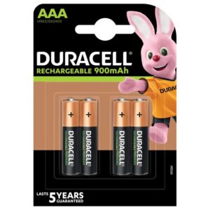 Batterie Akku wiederaufladbar AAA 1,2V (HR03) *Duracell* StayCharged - 4er-Pack