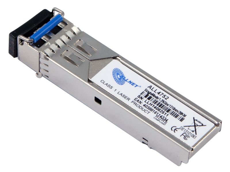 ALLNET Switch Modul ALL4752 SFP(Mini-GBIC), 1000Mbit, LHX/LC, 20Km, Singlemode,