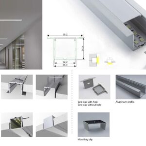 Synergy 21 LED U-Profil 200cm, ALU017-R