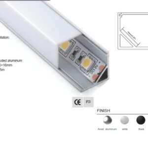 Synergy 21 LED U-Profil 200cm, ALU005