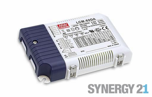 MEAN WELL Netzteil - CC Driver 500~1400mA ~60W 0-10V dimm