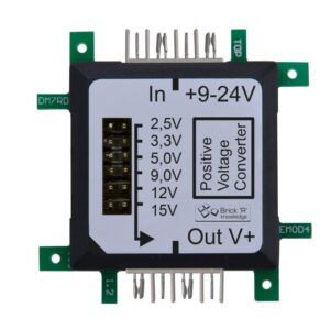 ALLNET Brick'R'knowledge Spannungsregler PWR 7...24V DC to +2,5/+3,3/+5/+9/+12/+15V, 5A/1A