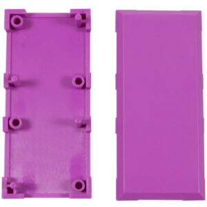 ALLNET Brick’R’knowledge Kunststoffschale 2x1 violett oben und unten 10er Pack