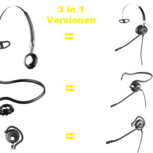 Jabra BIZ 2400 II Headset Mono *Ultra NC* QD 3-in-1