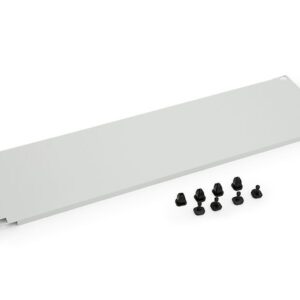 Triton 19"zbh. Blindplatte, 1HE, Schwarz, mit Kunststoffstöpsel