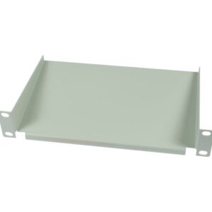 ALLNET 10"zbh. Fachboden, T150mm/1HE, Lichtgrau, Frontmontage,