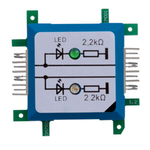 ALLNET Brick’R’knowledge LED dual auf Masse grün & blau Signal durchverbunden