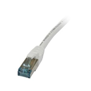 Patchkabel RJ45, CAT6A 500Mhz, 10m, weiss, S-STP(S/FTP), TPE/LSZH(Superflex), AWG26, Synergy 21