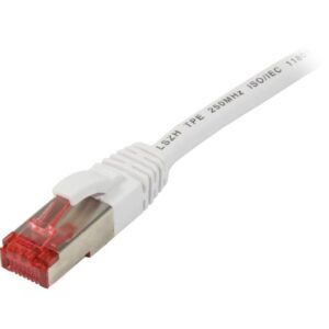 Patchkabel RJ45, CAT6 250Mhz, 3m weiss, S-STP(S/FTP), TPE/LSZH(Superflex), Synergy 21,