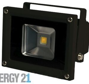 Synergy 21 LED Spot Outdoor Baustrahler 10W schwarzes Gehäuse - gelb V2