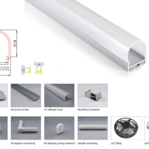 Synergy 21 LED U-Profil 200cm, ALU044-PC