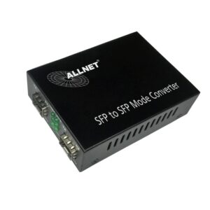 ALLNET Medienkonverter 1000BASE-SX/-LX auf 1000BASE-SX/-LX Single-/Multimode SFP Mini-GBIC Anschluss "ALL-MC108G-SFP-SFP"