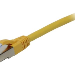 Patchkabel RJ45, CAT6A 500Mhz, 0.15m, gelb, S-STP(S/FTP), AWG26, LSZH, Synergy 21