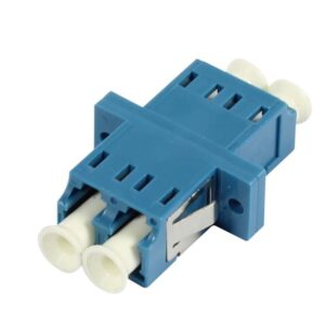 LWL-Kupplung,LC-Buchse/LC-Buchse, 9/125u Singlemode OS2, blau, duplex, PVC, Keramikhülse, mit Flansch, Synergy 21