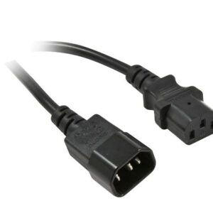 Netzkabel 230V Kaltgeräte IEC-C13(Buchse)/Kaltgeräte IEC-C14(Stecker), 0,5m, Synergy 21,