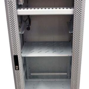 ALLNET 19"Schrank, 42HE, B600/T1200mm, Glastür, Lichtgrau, SNB-Serie,