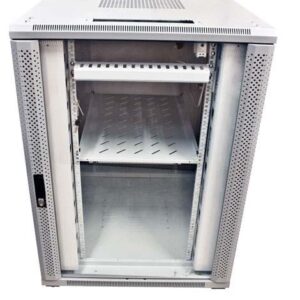 ALLNET 19"Schrank, 42HE, B800/T1200mm, Glastür, Lichtgrau, SNB-Serie,