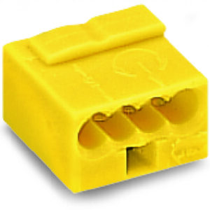Wago Serie 243- 4-Leiter-Micro-Klemme (100 Stück) gelb