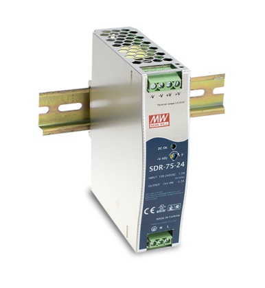 MEAN WELL Netzteil - 48V 75W Hutschiene, schmal