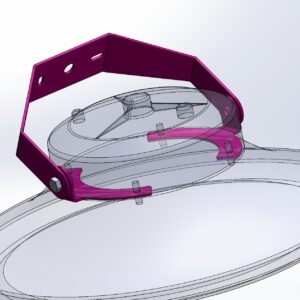 Synergy 21 LED Spot Pendelleuchte UFO zub. Wandhalterung für UFO size L Bügel kurz
