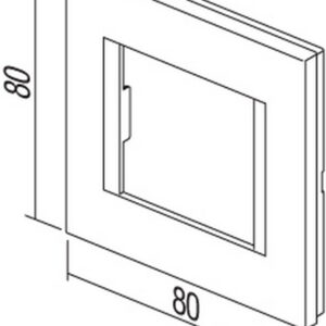 TEM Serie Modul Rahmen OL COVER PLATE LINE2M IB