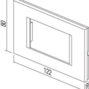TEM Serie Modul Rahmen OL COVER PLATE LINE3M PW