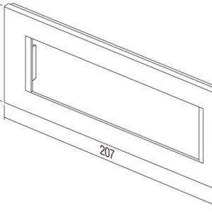 TEM Serie Modul - Rahmen OL COVER PLATE LINE7M PW