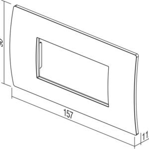 TEM Serie Modul Rahmen OP COVER PLATE PURE4M WB