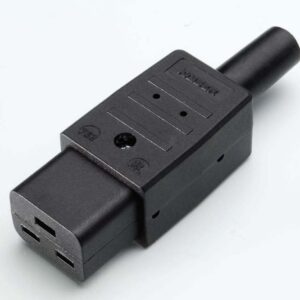 Bachmann Buchse Kaltgerätedose C19 16A,250V, 70°C, schwarz,