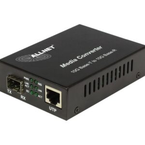 ALLNET Medienkonverter 10GBASE-T auf 10GBASE-SX/LX Single-/Multimode SFP+ Mini-GBIC Anschluss "ALL-MC109-SFP+"