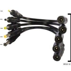 ALLNET Ersatznetzteil zbh. Hohlbuchse -> Hohlstecker Adapter 5,5/2,1mm -> 4,0/1,7mm