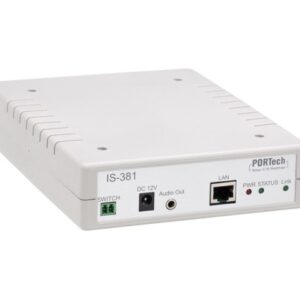 Portech VoIP SIP IP Gateway IS-381 1 Port IP Gateway 1x 3,5mm Outputs, 1x NO-Contacts