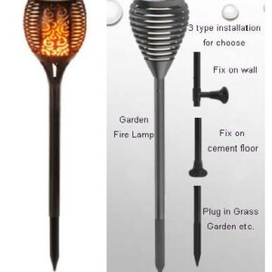 Synergy 21 LED Garten Akku Solar Lampe - Flame Serie