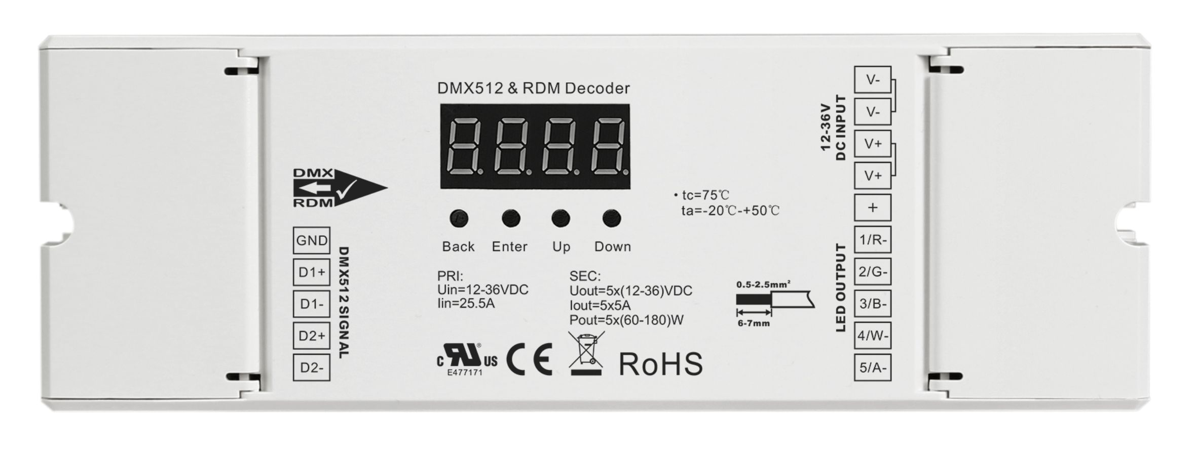 Synergy 21 LED Controller DMX 512 4*5A 16bit