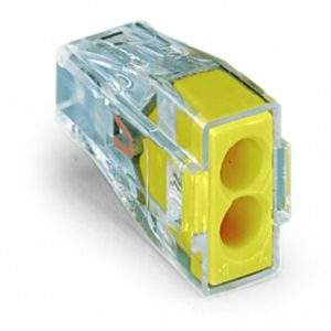 Wago Serie 773-173 - 2-Leiter-Klemme (100 Stück) transparent, Deckel gelb