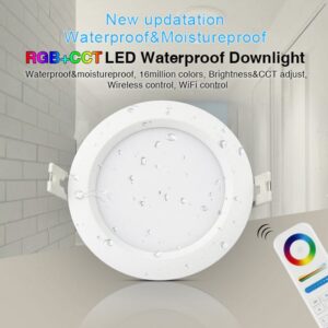 MiBoxer FUT063 LED Panel Rund 6W RGB-WW (RGB-CCT) mit Funk und WLAN IP54