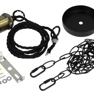 Synergy 21 E27 BIG-LED Fassung 2 Kupfer mit Kette