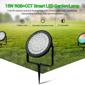 MiBoxer FUTC03 LED Garten Lampe 15W RGB-WW (RGB-CCT) mit Funk und WLAN IP65 230V