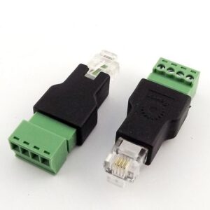 Kabel TK RJ11-Stecker, 6P4C-Terminalblock/Schraubkontakt *2er-Pack*