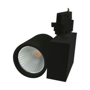 LED Stromschienenstrahler VLA 40W 30° warmweiß CRI>90 schwarz – 3-Phasen | Synergy 21