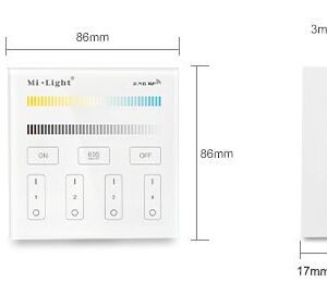 MiBoxer B2 LED Fernbedienung Smart Panel dual white (CCT) 4-Zonen