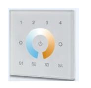 Synergy 21 LED Serie EOS 07 DALI Wandtaster DT8 CCT 4 group