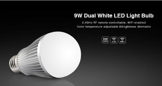 MiBoxer FUT019 LED Retrofit E27 A60 Bulb 9W dual white (CCT) Lampe mit Funk