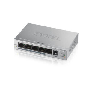 Zyxel Switch unmanaged Layer2 5 Port • 5x 1 GbE • PoE Budget 60 Watt • 4x PoE at • Desktop • Lüfterlos • GS-1005HP